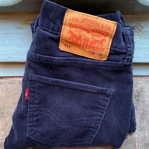Levi’s 511 Navy Blue Corduroys